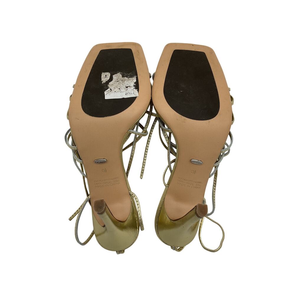 Tony Bianco Strappy Gold Nappa Metallic Feliz Sandal Size 6.5 - Picture 6 of 6